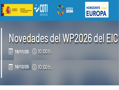 Infodays EIC save the date